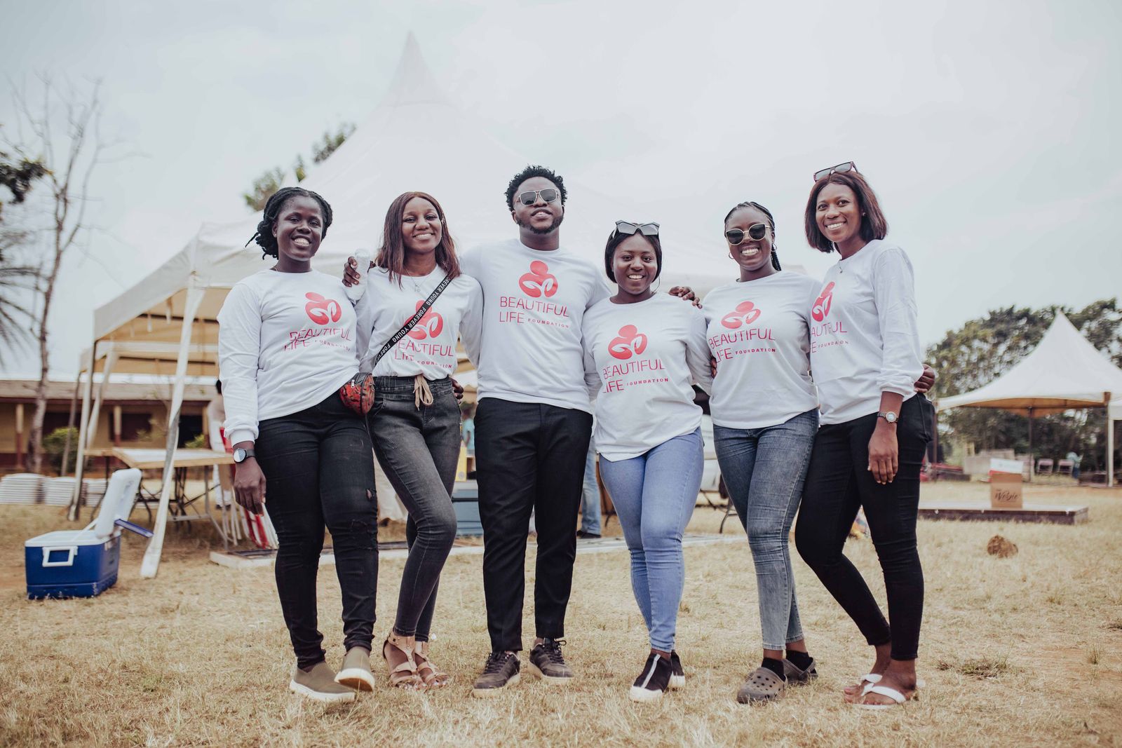 The Beautiful Life Foundation team at a community outreach event